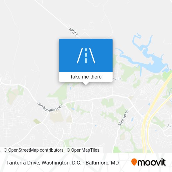 Tanterra Drive map