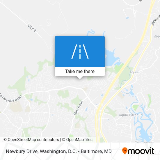 Mapa de Newbury Drive