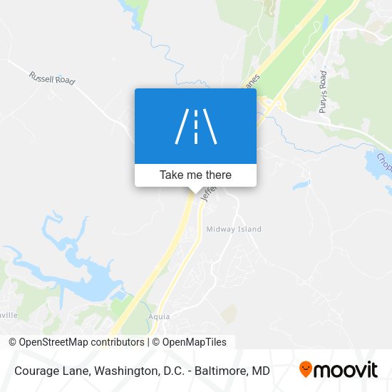 Courage Lane map