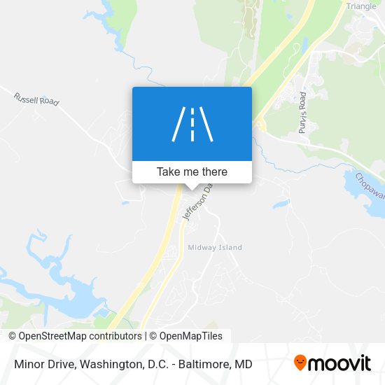 Minor Drive map