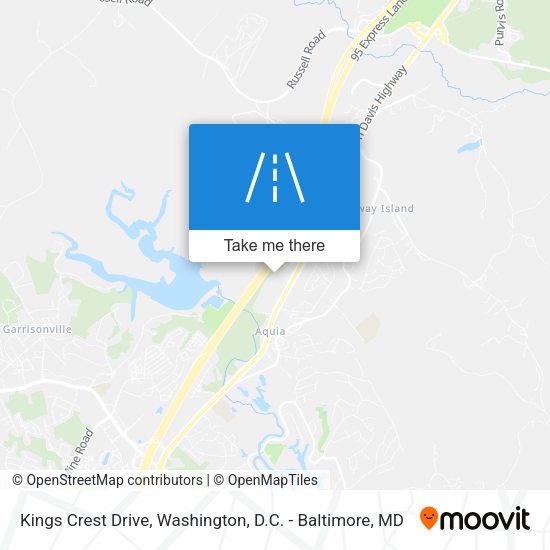Mapa de Kings Crest Drive
