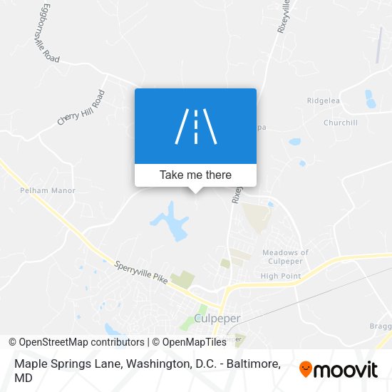 Mapa de Maple Springs Lane