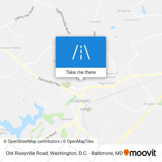 Old Rixeyville Road map