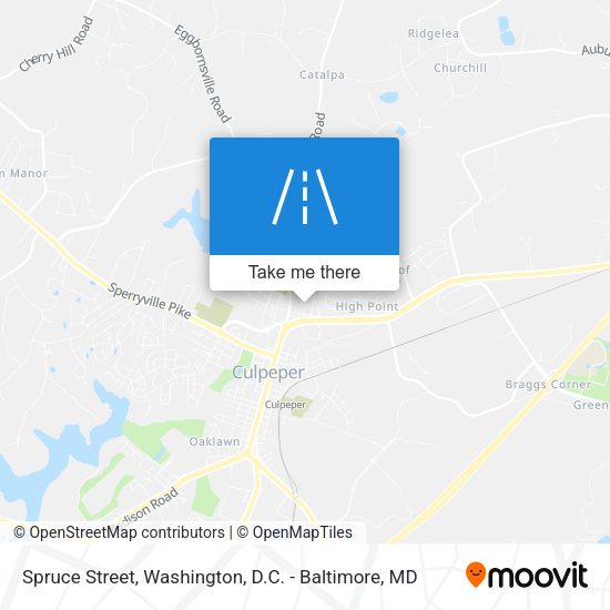 Spruce Street map
