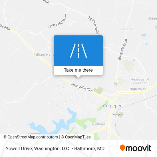 Yowell Drive map