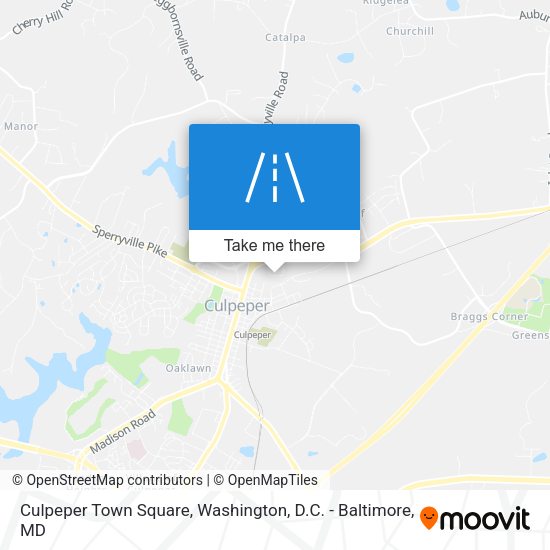 Culpeper Town Square map