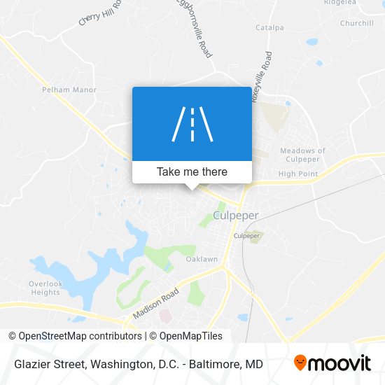 Mapa de Glazier Street