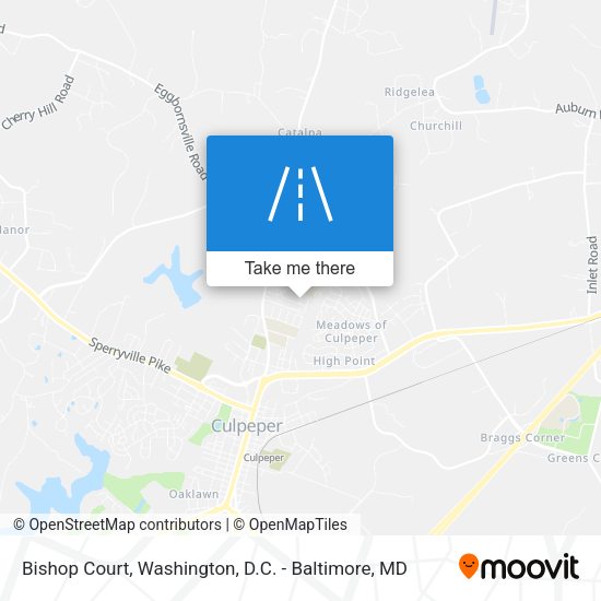 Bishop Court map