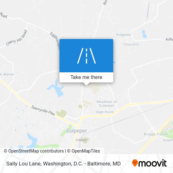 Sally Lou Lane map