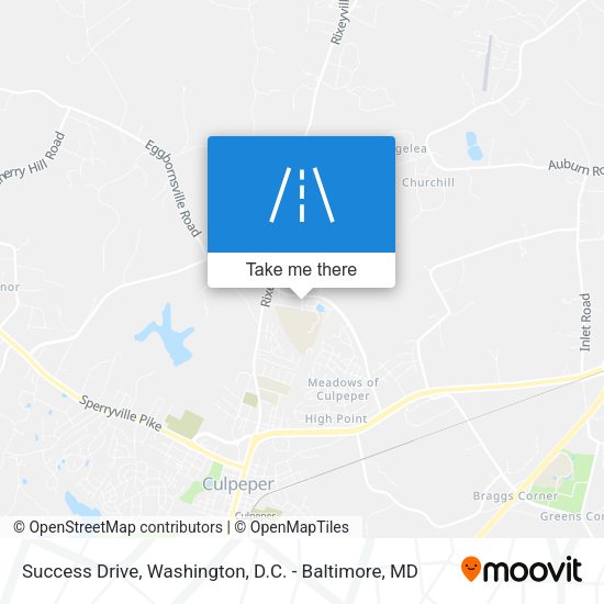 Success Drive map