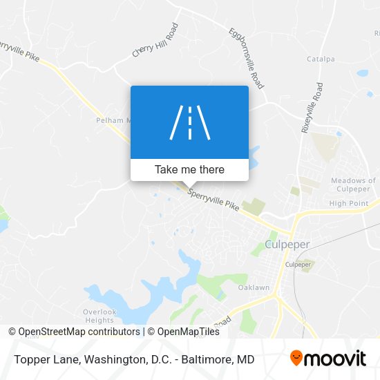 Topper Lane map