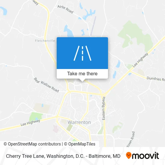 Cherry Tree Lane map