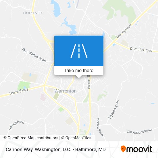 Cannon Way map