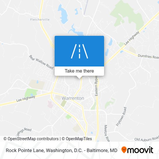 Mapa de Rock Pointe Lane