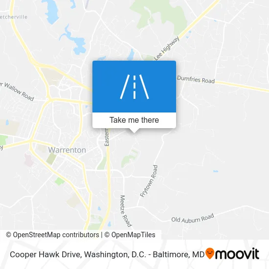 Cooper Hawk Drive map