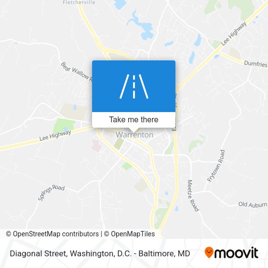 Diagonal Street map