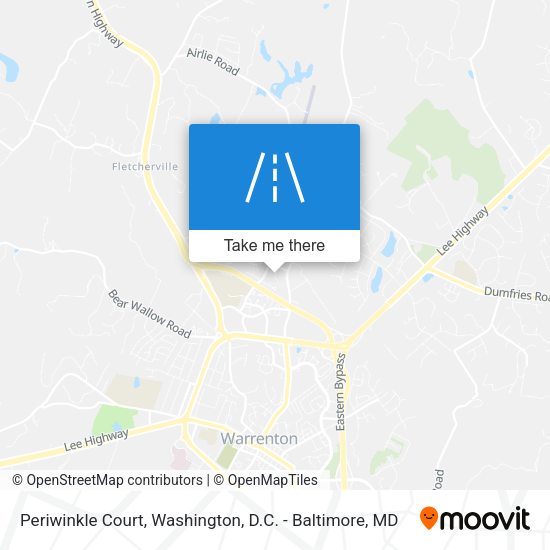 Mapa de Periwinkle Court