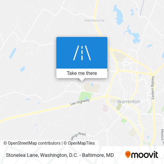 Stonelea Lane map