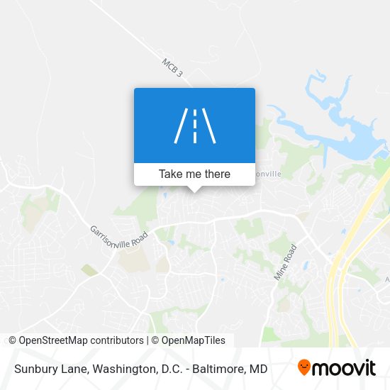 Sunbury Lane map