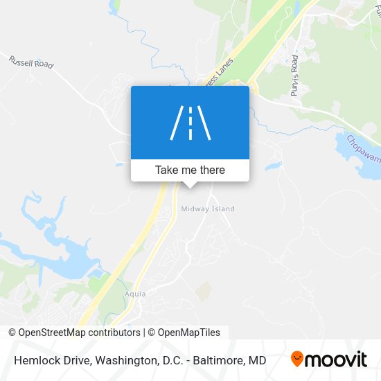 Hemlock Drive map