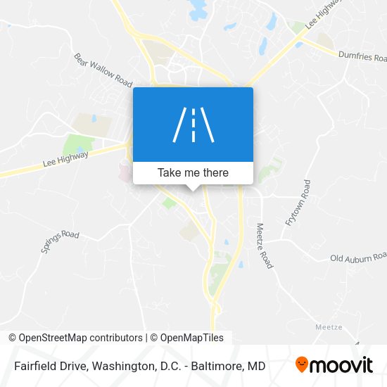 Fairfield Drive map