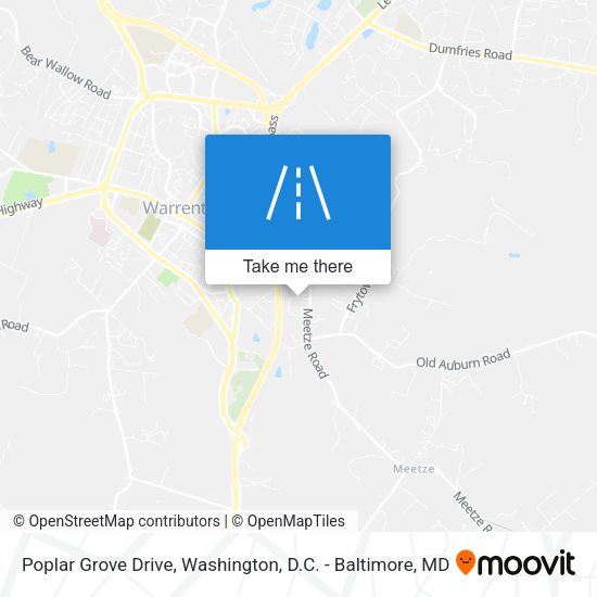 Mapa de Poplar Grove Drive