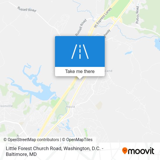 Little Forest Church Road map