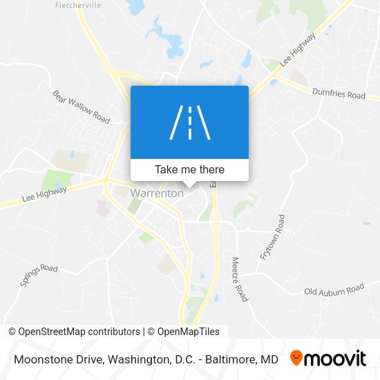 Moonstone Drive map