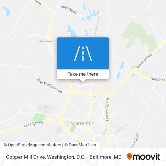 Copper Mill Drive map