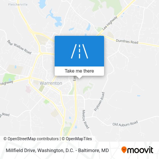 Mapa de Millfield Drive