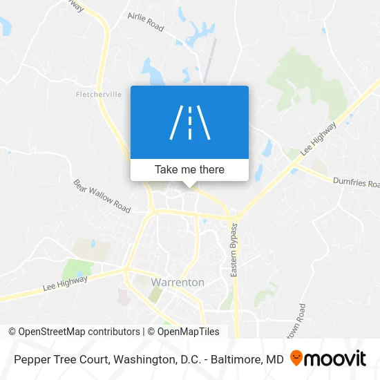 Pepper Tree Court map