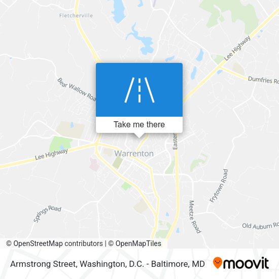 Armstrong Street map