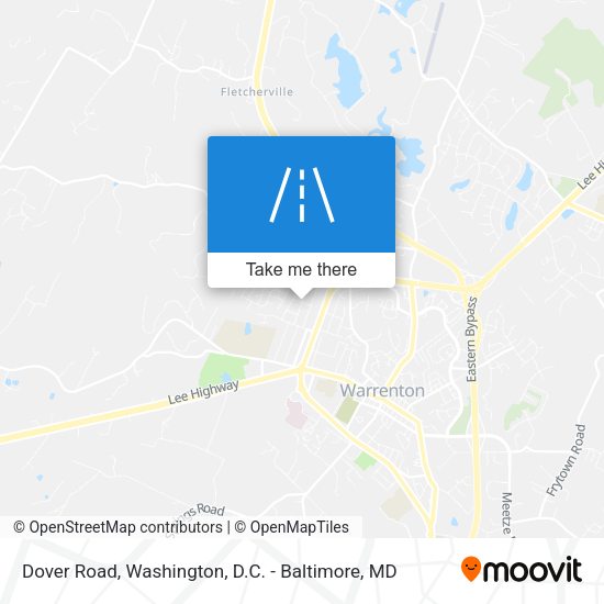 Dover Road map