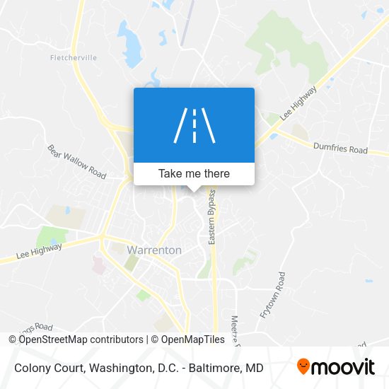 Colony Court map
