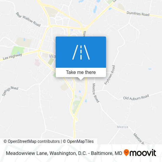 Meadowview Lane map