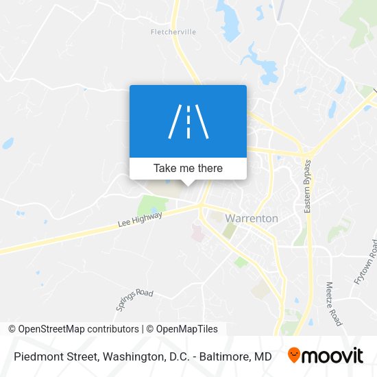 Piedmont Street map