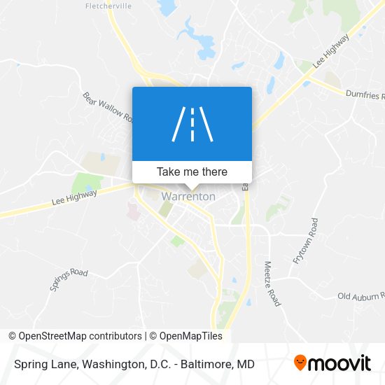 Spring Lane map