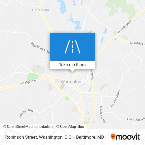 Mapa de Robinson Street