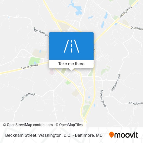 Beckham Street map