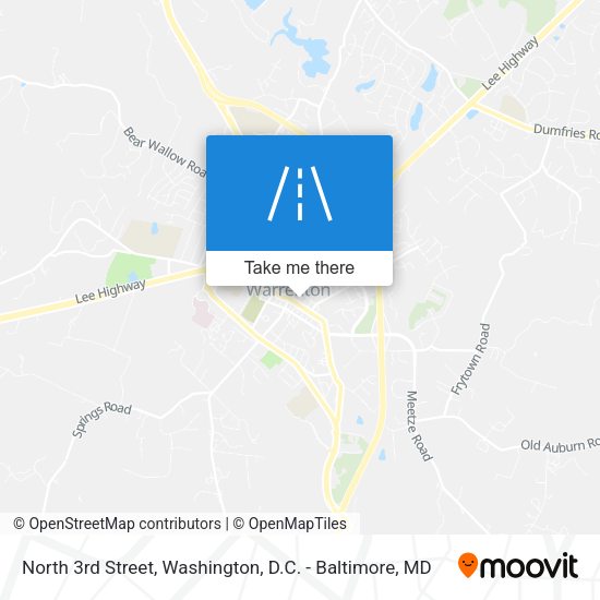 North 3rd Street map