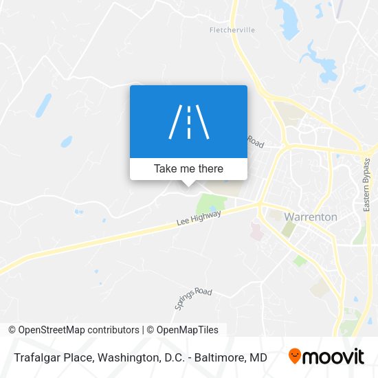 Trafalgar Place map