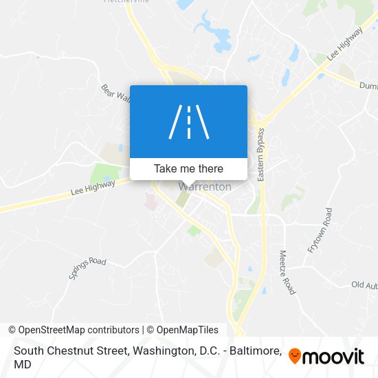 Mapa de South Chestnut Street