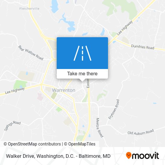 Mapa de Walker Drive