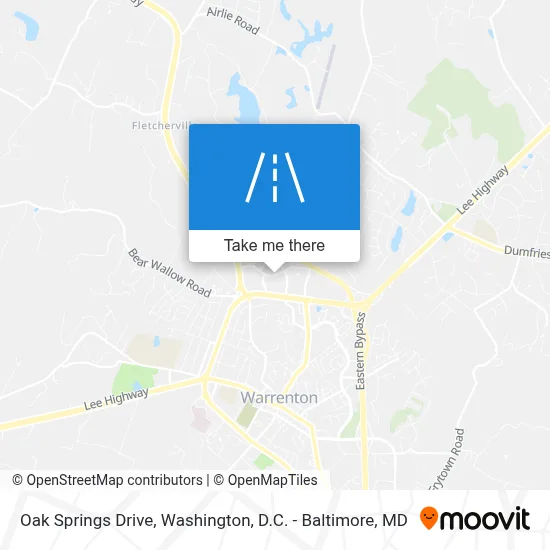 Oak Springs Drive map