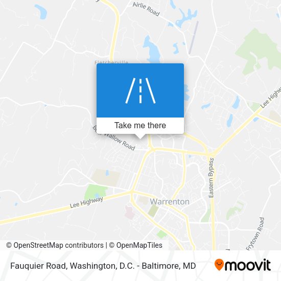 Fauquier Road map