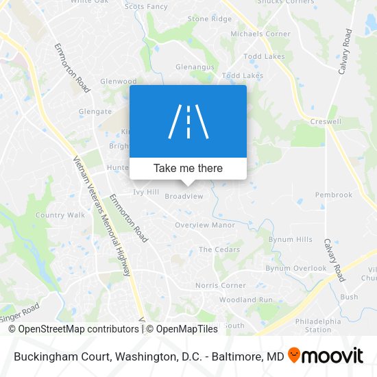 Buckingham Court map