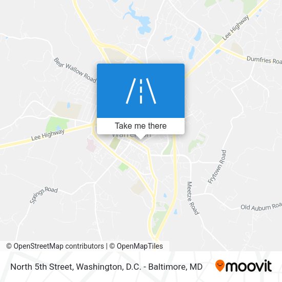 North 5th Street map