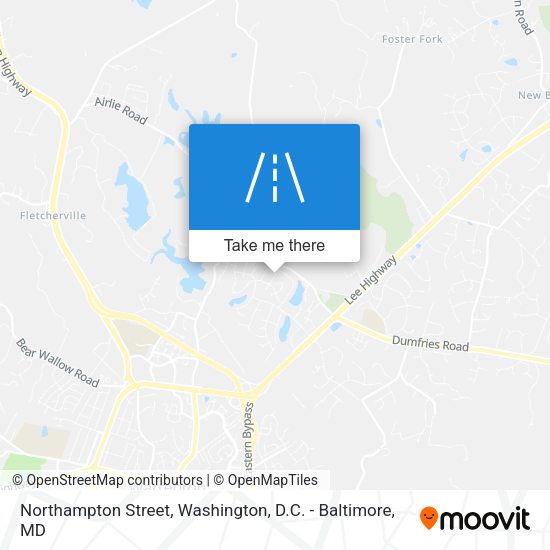 Mapa de Northampton Street