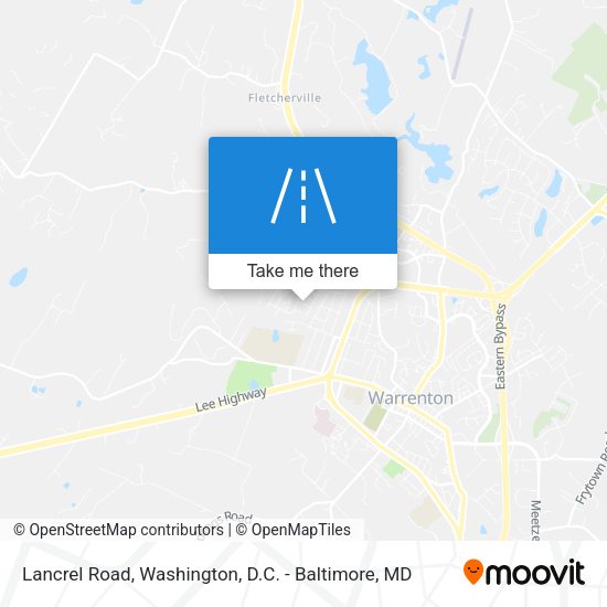 Mapa de Lancrel Road