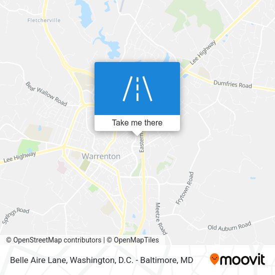 Mapa de Belle Aire Lane